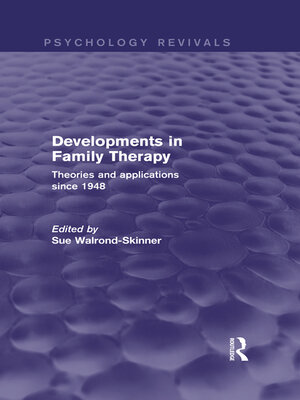 cover image of Developments in Family Therapy (Psychology Revivals)